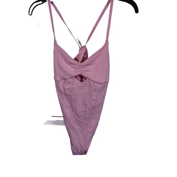 Colsie Women's Thong Balletcore Bodysuit Size M Color Soft Pink - Picture 1 of 7